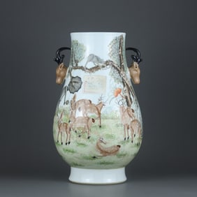 SHALLOW GLAZE PATTERN VASE