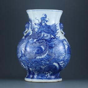 BLUE&WHITE GLAZE VASE