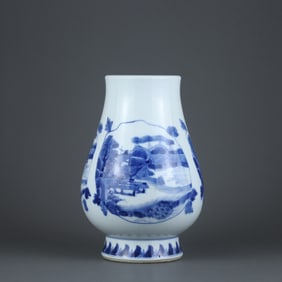BLUE&WHITE GLAZE VASE