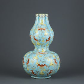 ENAMELED GLAZE VASE