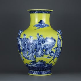 BLUE&WHITE GLAZE VASE