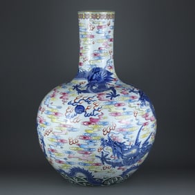 BLUE&WHITE GLAZE VASE