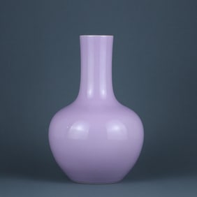 Violet glaze celestial globe vase