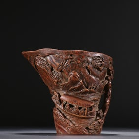 BAMBOO CARVED PATTERN CUP