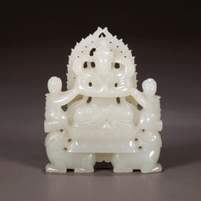 HETIAN JADE CARVED PENDANT