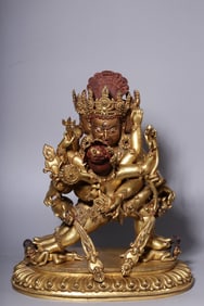 GILT BRONZE CAST BUDDHA STATUE