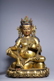 GILT BRONZE CAST BUDDHA STATUE