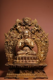 GILT BRONZE CAST BUDDHA STATUE