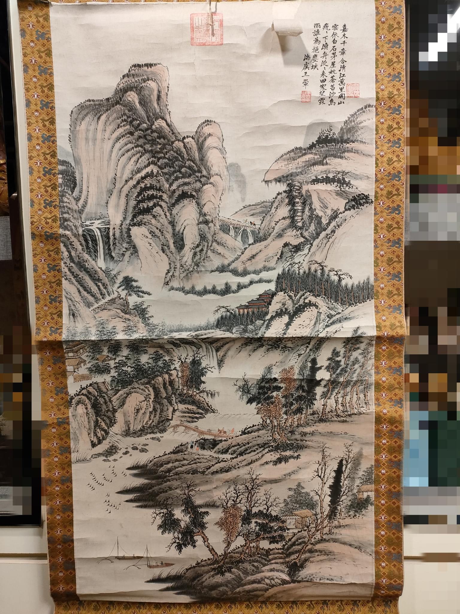 Paintings by Wang Hui: Painting-Dimension 1.27 x 67m