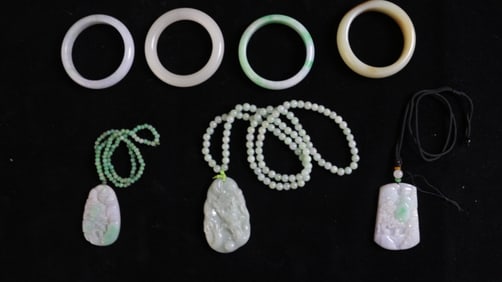 Bracelet, Jade Plate