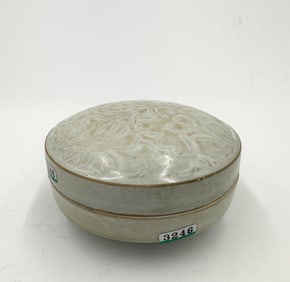 YUE KILN GLAZE FLOWER PATTERN INK PASTE BOX