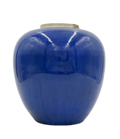 BLUE GLAZE JAR
