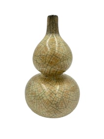 GE WARE GLAZE GOURD VASE