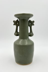 LONGQUAN WARE GLAZE PHOENIX EAR VASE