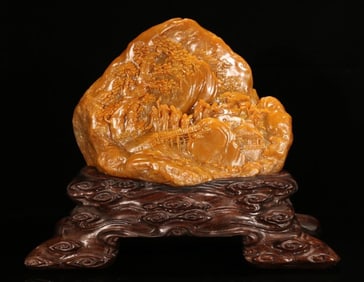 TIANHUANG STONE FIGURE STORY ORNAMENT