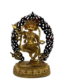 GILT BRONZE BUDDHA STATUE