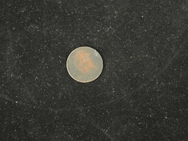 Qing Dynasty Copper Coin, Double Flag Coin