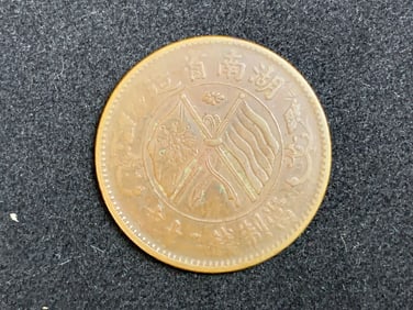 Hunan Province double-flag coin twenty coins