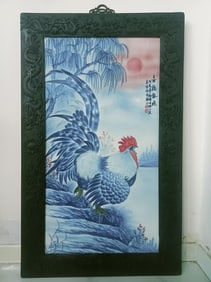 Wang Bu's porcelain plate painting