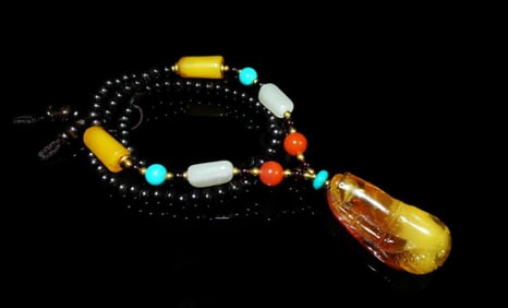 BEESWAX WITH DEM CARVED PENDANT