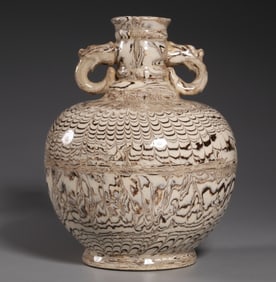 YU YAO GLAZE DOUBLE EAR VASE
