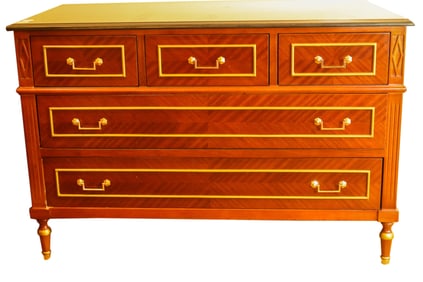 REGENCY STYLE MARBLE TOP CHEST