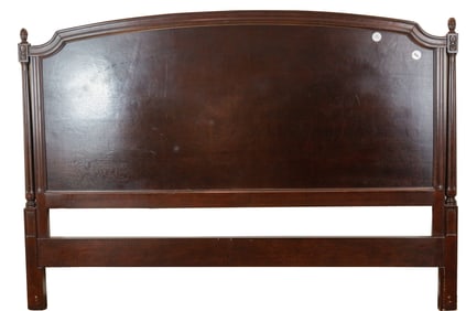 FRENCH REGENCY STYLE MAHOGANY WOOD HEADBOARD