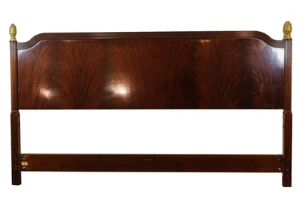 REGENCY STYLE MAHOGANY WOOD KING SIZE HEADBOARD