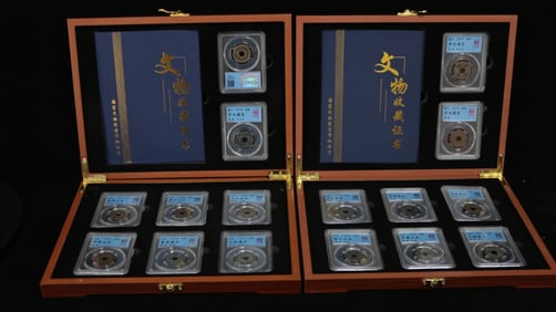 Two sets of ancient coins from the Eight Great Masters of Tang and Song Dynasties