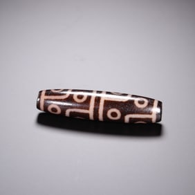 Agate twelve-eyed Dzi beads