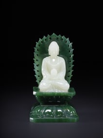 Hetian jade Buddha statue