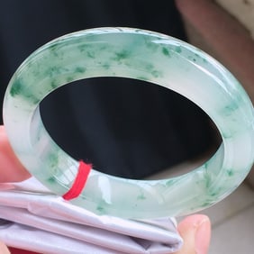 Ice-type floating flower wide-brimmed bracelet