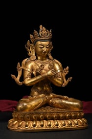 Gilded copper Vajradhara