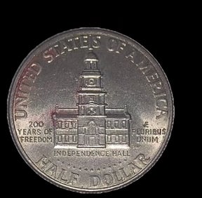 A commemorative coin for the 200th anniversary of the founding of the United States
