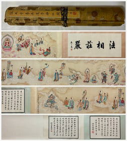 Zhang Daqian's imitation (Wu Daozi's Immortal Picture)