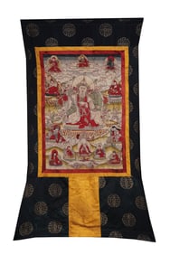 Embroidered thangka "Songtsen Gampo"
