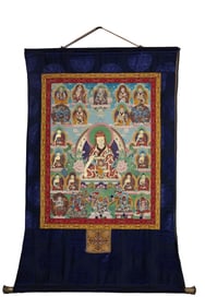 Mineral-painted Phagpa thangka