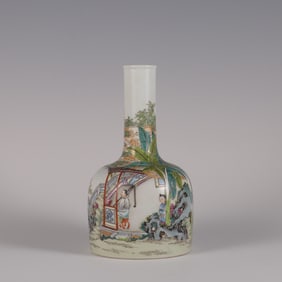 YONGZHENG MARK ENAMELED GLAZE VASE
