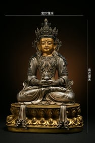 ZANG SILVER LONGEVITY BUDDHA SEATED