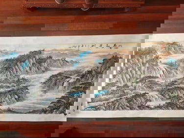 XIONG SHENGWU MARK LANDSCAPE PATTERN PAINTING