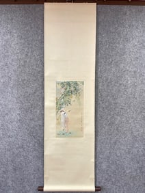 HU YEFO MARK FIGURE STORY PVERTICAL AXIS PAINTING
