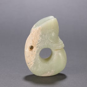 HEMO JADE PIG SHAPE PENDANT
