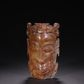 HONGSHAN CULTURE JADE CARVED MASK