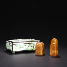 A SET TIANHUANG STONE CARVED SEALS