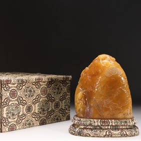 XU SANGENG MARK TIANHUANG STONE BEAST PATTERN ORNAMENT