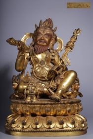 YONGLE MARK GILT BRONZE BUDDHA STATUE