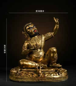 GILT BRONZE BUDDHA STATUE