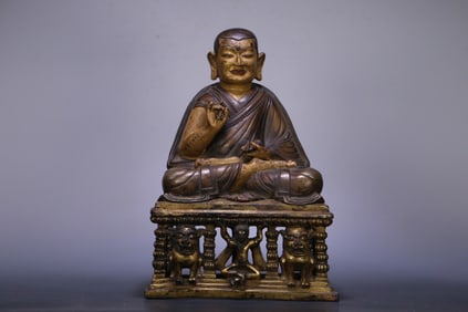 TIBETAN GILT BRONZE BUDDHA STATUE