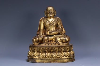 TIBETAN GILT BRONZE BUDDHA STATUE