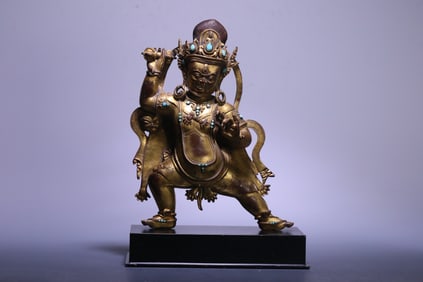 TIBETAN GILT BRONZE BUDDHA STATUE